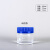 DYQT透明高硼硅玻璃试剂瓶广口瓶蓝盖瓶样品瓶化学实验瓶大口耐高温瓶 透明150ml+硅胶垫