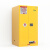 普舍（PUTSCHE）防爆安全柜 60加仑 钢制实验室化学品危化品储物柜 黄色