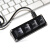JEQLO迷你USB机械键盘自定义快捷小键盘4键复制 粘贴 剪切 全选可编辑 空白键帽 自定义黑 茶轴