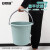 安赛瑞 塑料水桶 洗车桶 加厚手提水桶 13L 多功能清洁储水桶洗衣拖把桶 杏色 710915