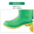 雷克兰87012高筒PVC防化靴防砸绝缘防护靴绿色13码1双装