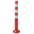 海斯迪克 gnjz-1495 PU警示柱 75cm交通警示柱 立柱防撞柱道口柱标隔离墩 红黄