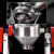 XMSJ(5L(3公斤)实验室款)干粉混合搅拌机不锈钢腰鼓式饲料颗粒粉末混料机蝶阀拌料剪板V1049