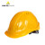 代尔塔 DELTAPLUS 102106 ABS安全帽透气织衬旋钮含下颚带 防砸透气 1顶 黄色