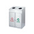 庄太太【A182B分类垃圾桶】不锈钢分类垃圾桶环保可回收不可回收果皮箱户外室内物业二分双筒