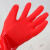 东亚802PVC手套防油防酸碱防水洗碗家务耐油工业全浸塑手套女 东亚802红色耐油手套【两双】 S