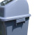 海斯迪克 gnjz-1275 塑料长方形垃圾桶 环保户外翻盖垃圾桶 可定制上海分类垃圾桶 40L无盖 蓝色