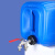 堆码桶分装专用水龙头4/6分镀锌放料阀一出二塑料龙头开关 B款20L堆码桶蓝色