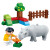 邦宝（BanBao）积木拼装儿童早教模型动物游乐园3岁+玩具六一礼物 犀牛谷9568（1公仔）
