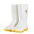 白色雨鞋厂专用卫生靴厨房鞋雨靴男中筒食堂鞋低筒防滑油水鞋 黄色 46偏小一码