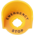 急停按钮保护罩按钮保护罩按钮标识牌急停开关防护罩急停保护罩 55*37（黄色） 22MM