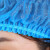 严品安防 一次性头套 蓝色(100个） 无纺布帽子条形隔离圆发帽罩厨房打扫无尘帽套双筋