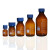 透明棕色蓝盖试剂瓶实验室丝口瓶螺口玻璃带刻度样品瓶定制 棕色25ml