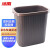 冰禹 BYyc-334 压圈分类垃圾篓废纸篓 厨房卫生间塑料方形垃圾桶 套圈咖啡色 