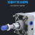 铸固 JSI标准气缸 气动大推力铝合金防尘密封不易漏气硬质氧化缸体气泵用泵缸 JSI32X150S 