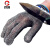 厚创 防割手套防切伤防护钢丝手套不锈钢劳保手套 一只装 短款