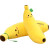 萌萌猪 毛绒玩具女生香蕉长条枕玩偶公仔大娃娃抱枕床可爱睡觉生日礼物 叶子香蕉（没有叶子） 60cm（有拉链）