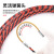 盛富永 电工穿线器 圆头电线线管光纤引线器 三股双色10米(塑钢)+束线器2个