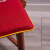 松海居中式坐垫山居图刺绣餐椅垫沙发垫防滑可拆洗坐垫 山居图-红 40*40*2.5cm