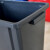 简厚 新款分类摇盖垃圾桶商用物业室内外塑料大号垃圾箱垃圾桶 深灰色15L