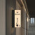卫生间发光门牌订制洗手公共厕所灯箱男女标识双面定制LED指示牌 侧装-接电13x27cm公共-款 0.1x0.1cm