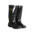 沸耐笙 FNS-04684 工地水产养殖劳保PVC雨靴 301高筒黑色单鞋 39码 双