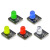 五色10mm发光模块 大LED灯发光二极管指示灯 红黄蓝绿白 电子积木 蓝色