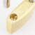 海斯迪克 铜锁黄铜挂锁 箱锁柜子锁小锁头 电力表箱锁小铜锁HKsq-352 20mm短梁通开 