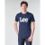 LEE男士时尚休闲短袖T恤圆领海军蓝夏季新款L65QAIEE 海军蓝 S EU
