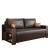 欧荷家具新中式沙发床小户型多功能可折叠两用客厅多功能实木抽拉式沙发床 1.20米免费升级科技布沙发床 高密海绵款【无储物】