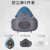 3M  防尘面具套装 HF52+3701+3700 中号 硅胶材质防尘口罩 中号半面罩单罐面具 1整套
