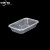 中环力安 长方形一次性餐盒塑料外卖打包盒带盖透明快餐盒 500ml透明100套带盖偏小款