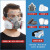 防毒面具全面罩防尘口罩防酸性碱性气体化验员喷漆化工厂工业专用 双罐防尘毒7件套+防雾大眼罩