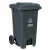 兰诗 LJT2215 新国标大号脚踏分类垃圾桶 物业环卫商用大垃圾桶 100L灰色-其他垃圾