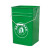 适用30L带盖把手提铁皮户外垃圾桶方桶门口防火圆形收纳果皮箱油漆桶 手提圆桶带盖绿色