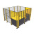 里蚂围栏设备防护网围栏仓库分拣隔离网车间隔离网  HBJH-lock2-D4NS型安全开关