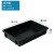 防静电托盘长方形方盘加厚元件盒塑料周转箱黑色盒零件盒工具盒 10号方盘300*200*25mm