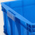 塑料螺丝盒 周转箱长方形大号储物收纳箱盒零件盒子养龟箱胶箱塑料筐物流胶框 蓝色2号650*410*160mm