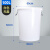 康格雅 加厚塑料圆桶 大容量储水桶垃圾桶 大号圆形收纳桶 100L白色无盖