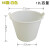 乐辰信 大号牛筋桶加厚建筑工地用砂浆桶圆形塑料桶水泥桶 55型 白色(12L)