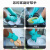 丁腈橡耐酸碱耐磨耐油防滑防护洗碗工业防腐蚀劳保工作防水手套 绿色 XL