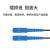 数康(Shukang)单模1芯室外3钢丝皮线光缆SC-SC接头10米黑色KF-WSC-S10