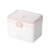 茶花（CHAHUA） 药箱双层医药箱应急医护收纳药品小药盒便携式手提急救箱 双层多格药箱(2个装)