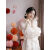 VPGX晨袍新娘新中式女敬酒服订婚礼服高端轻奢小众白色仙气收腰连衣裙 白色 XL