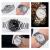 适用于适用于艾格纳AIGNER手表带钢带 男女时尚手表链A32249 实心精钢蝴蝶扣 金色+送弧口 12mm