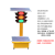 可定制太阳能红绿灯交通信号灯 可升降移动信号灯 学校十字路口临 20012120型固定款