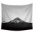 ROBTM现代简约富士山墙面装饰超大背景布客厅沙发卧室壁挂毯床头挂布 7 75高*95宽(+6米灯)
