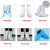 防护鞋套高长筒防护服脚套防尘耐磨防滑鞋底工厂 PP+PE 白色不贴条 中筒(现货)
