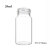 玻璃储存瓶EPA样品瓶20/30/40/60ml透明棕色吹扫捕集试剂瓶100个 20ml 透明(不含盖垫) 100个
