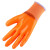 牛郎星劳保胶片手套乳胶发泡PVC手套手背贴片防护手套1钢筋工工地专用 P538橙